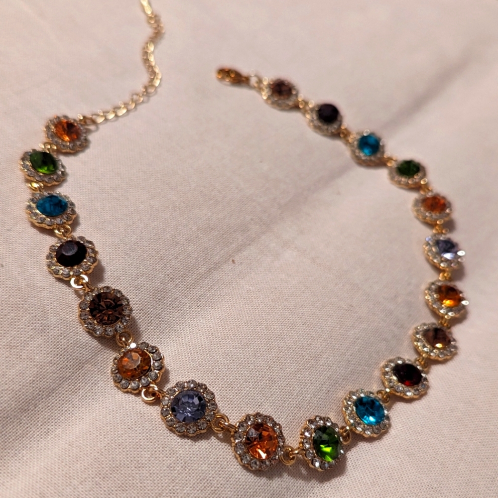 Rhinestones Choker Necklace